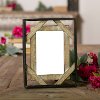 Brown Wood and Metal 4x6 Diamond Picture Frame