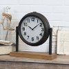 Wood and Metal Tabletop Clock