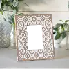 Clearance White Wash Wood Design 4x6 Picture Frame
