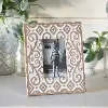 Clearance White Wash Wood Design 5x7 Picture Frame