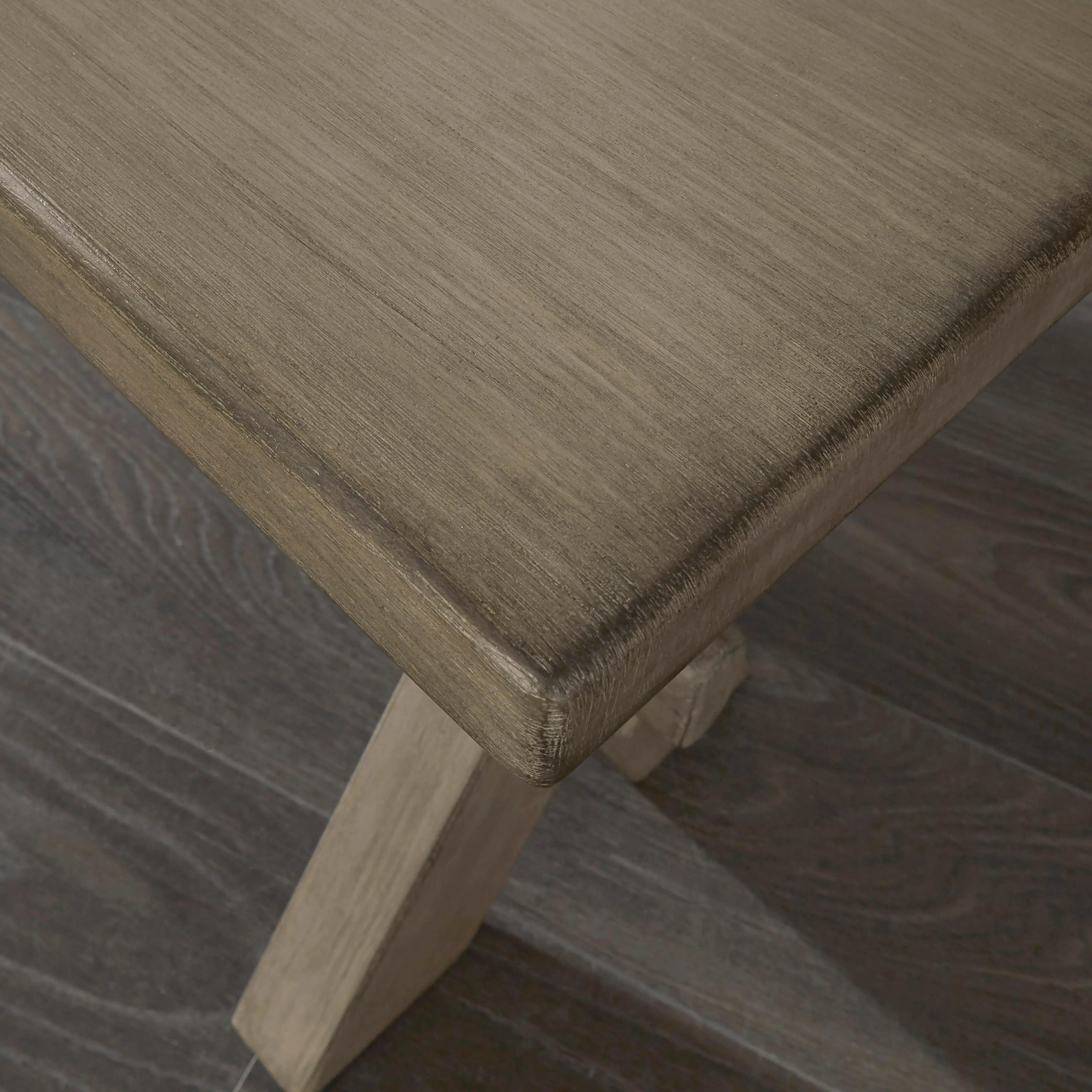 Rustic Lodge Gray Dining Room Bench - Mountain Lodge-2