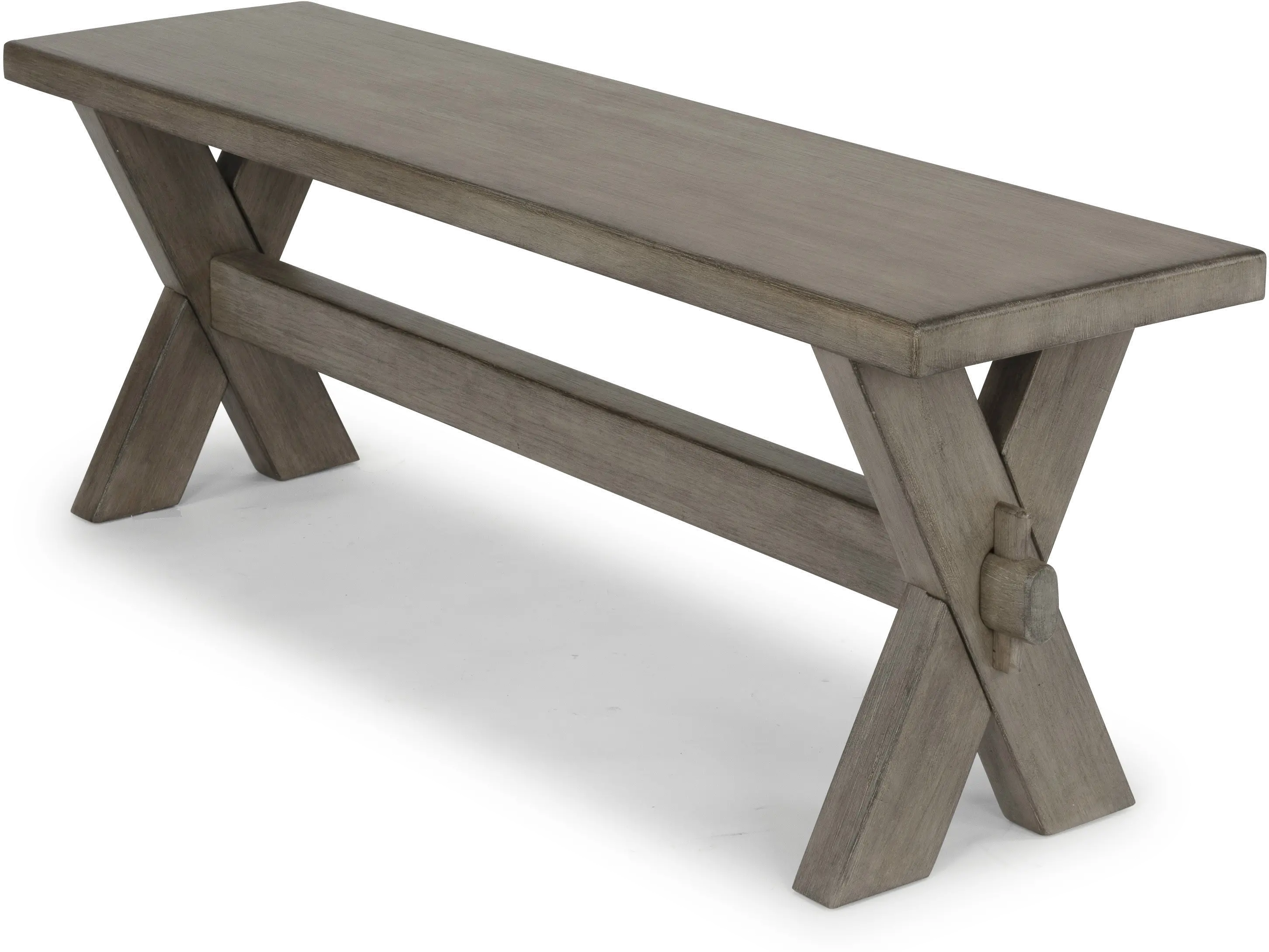 Rustic Lodge Gray Dining Room Bench - Mountain Lodge-5