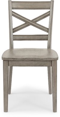 Rustic Gray Dining Room Chair (Set of 2) - Mountain Lodge-4