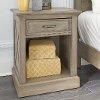 Classic Rustic Gray Nightstand - Mountain Lodge