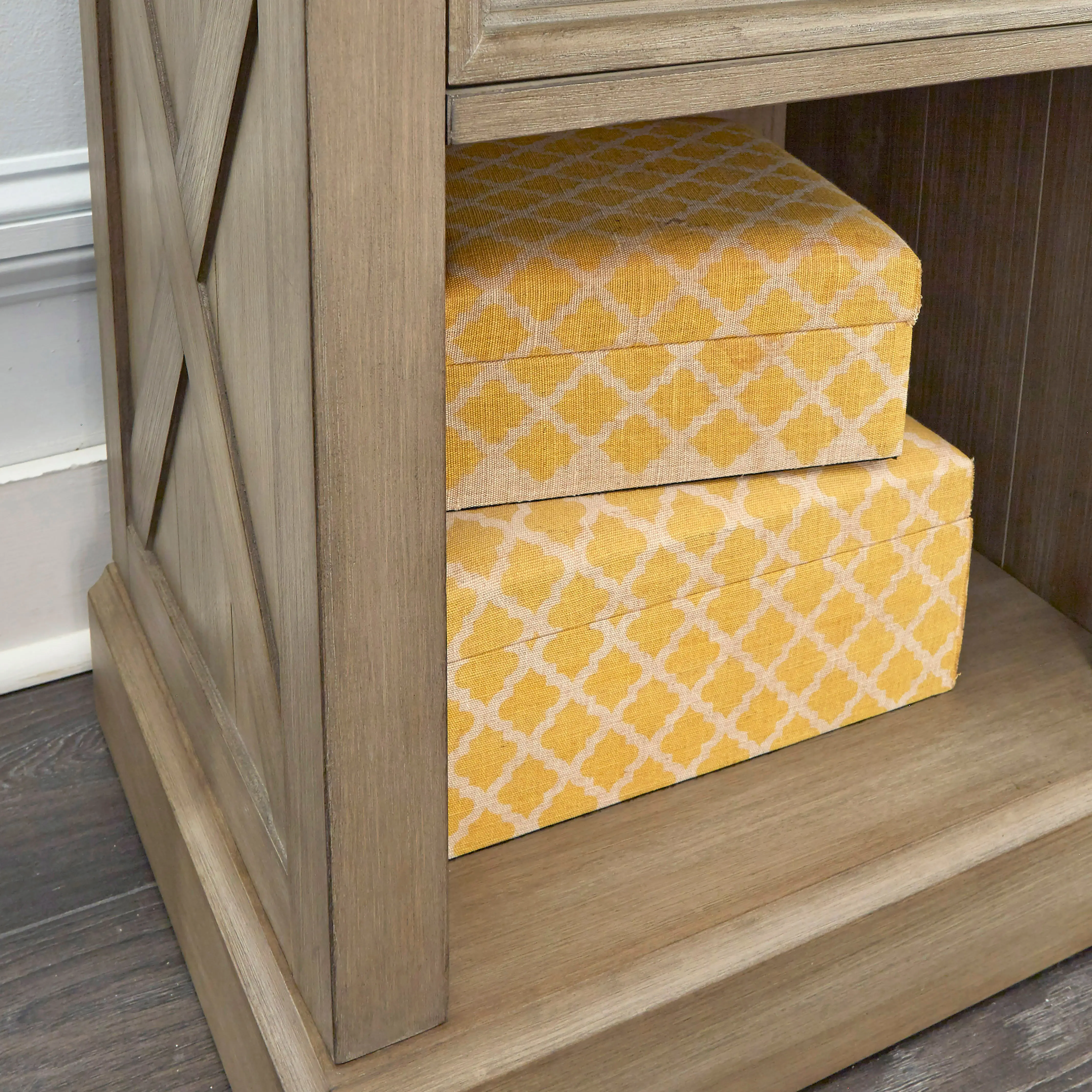 Classic Rustic Gray Nightstand - Mountain Lodge-2