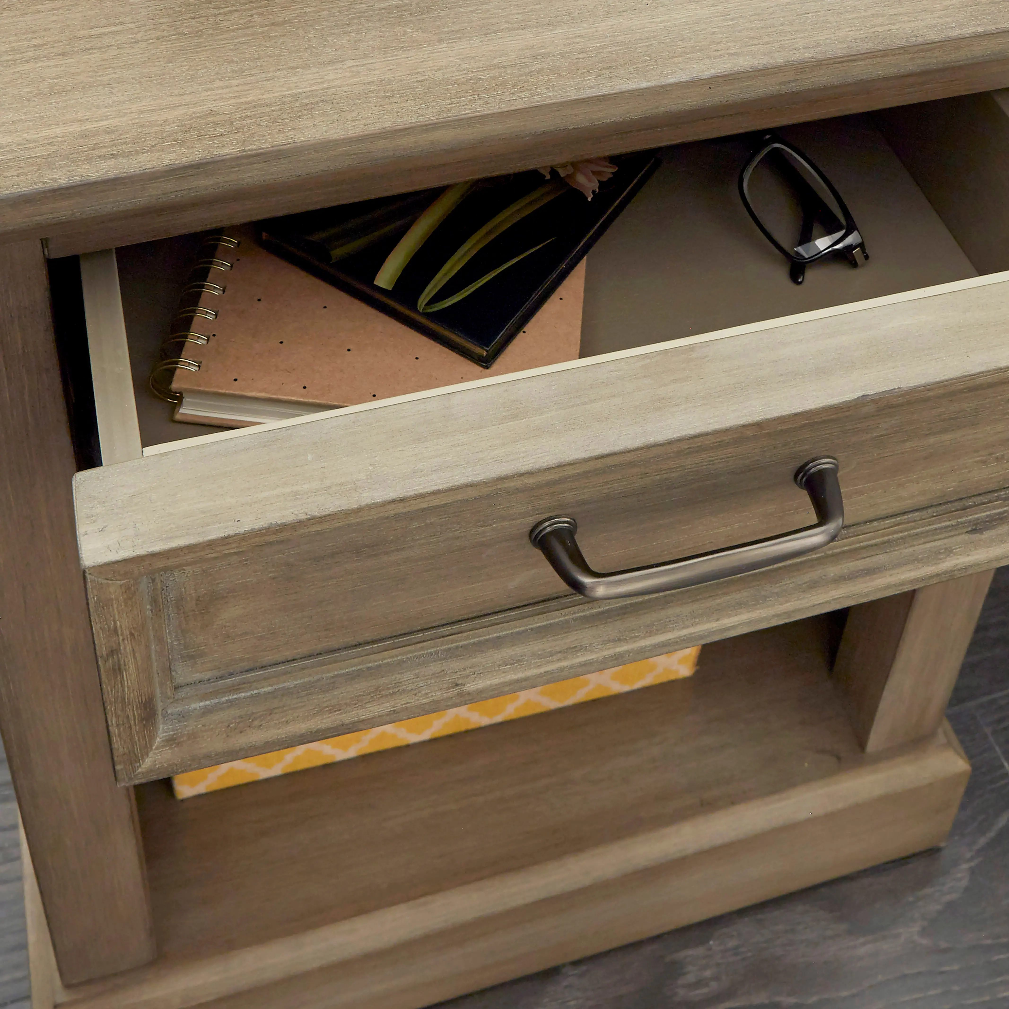 Classic Rustic Gray Nightstand - Mountain Lodge-3