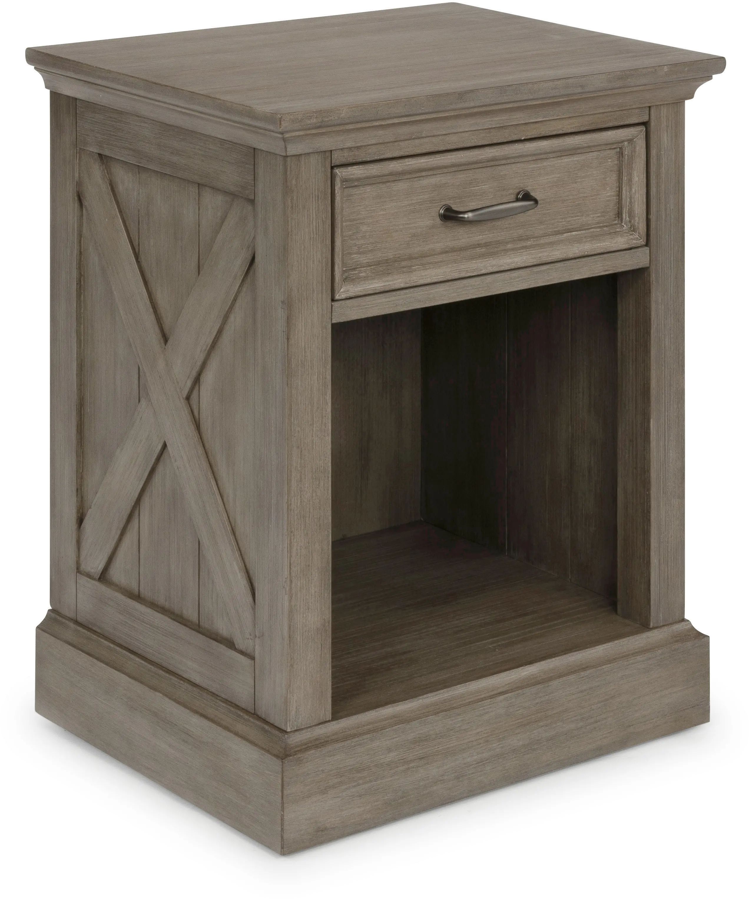 Classic Rustic Gray Nightstand - Mountain Lodge-6