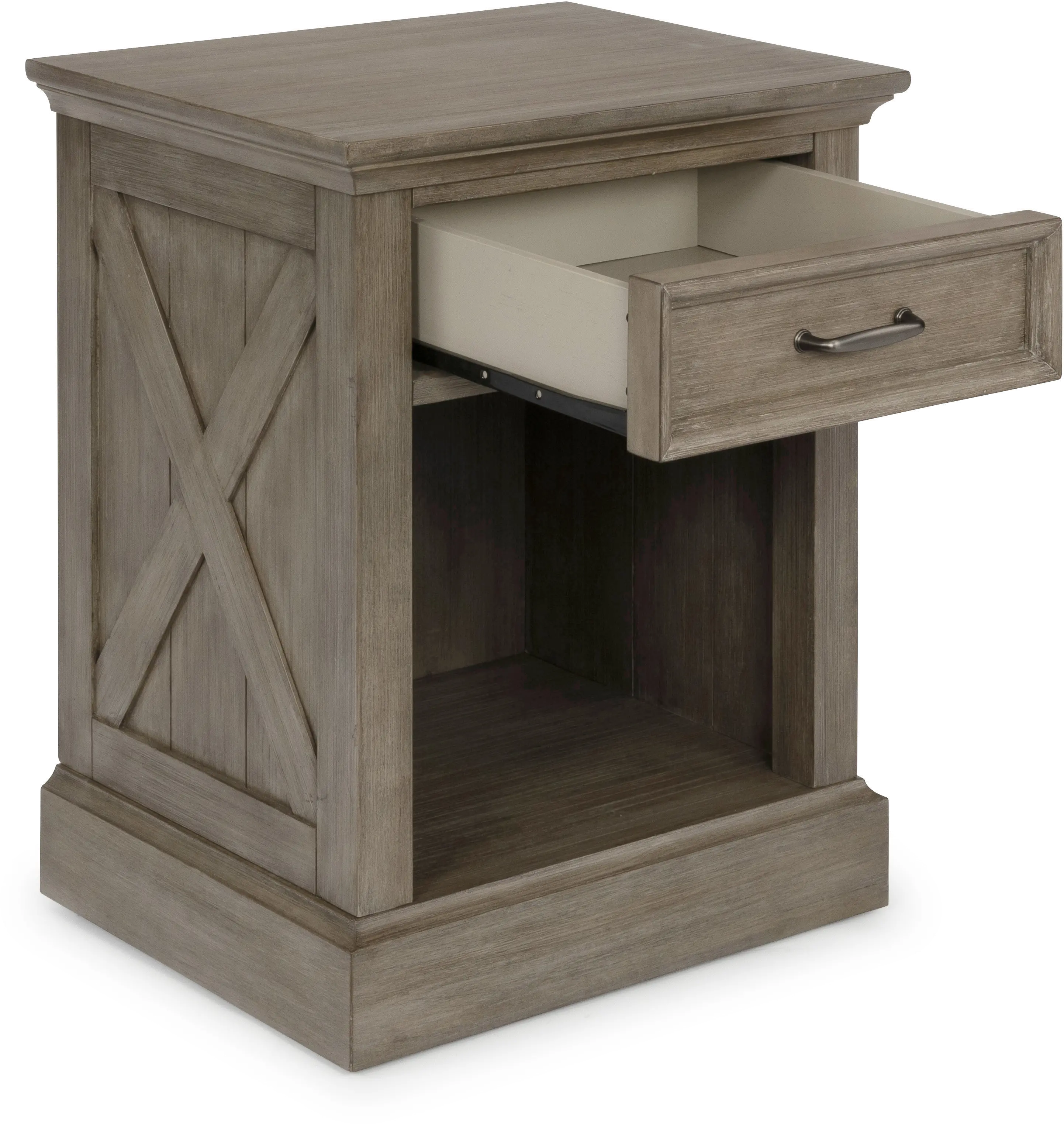 Classic Rustic Gray Nightstand - Mountain Lodge-7