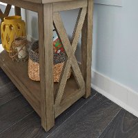 Gray Rustic TV Stand - Mountain Lodge-3