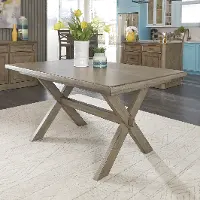 Rustic Gray Dining Room Table - Mountain Lodge