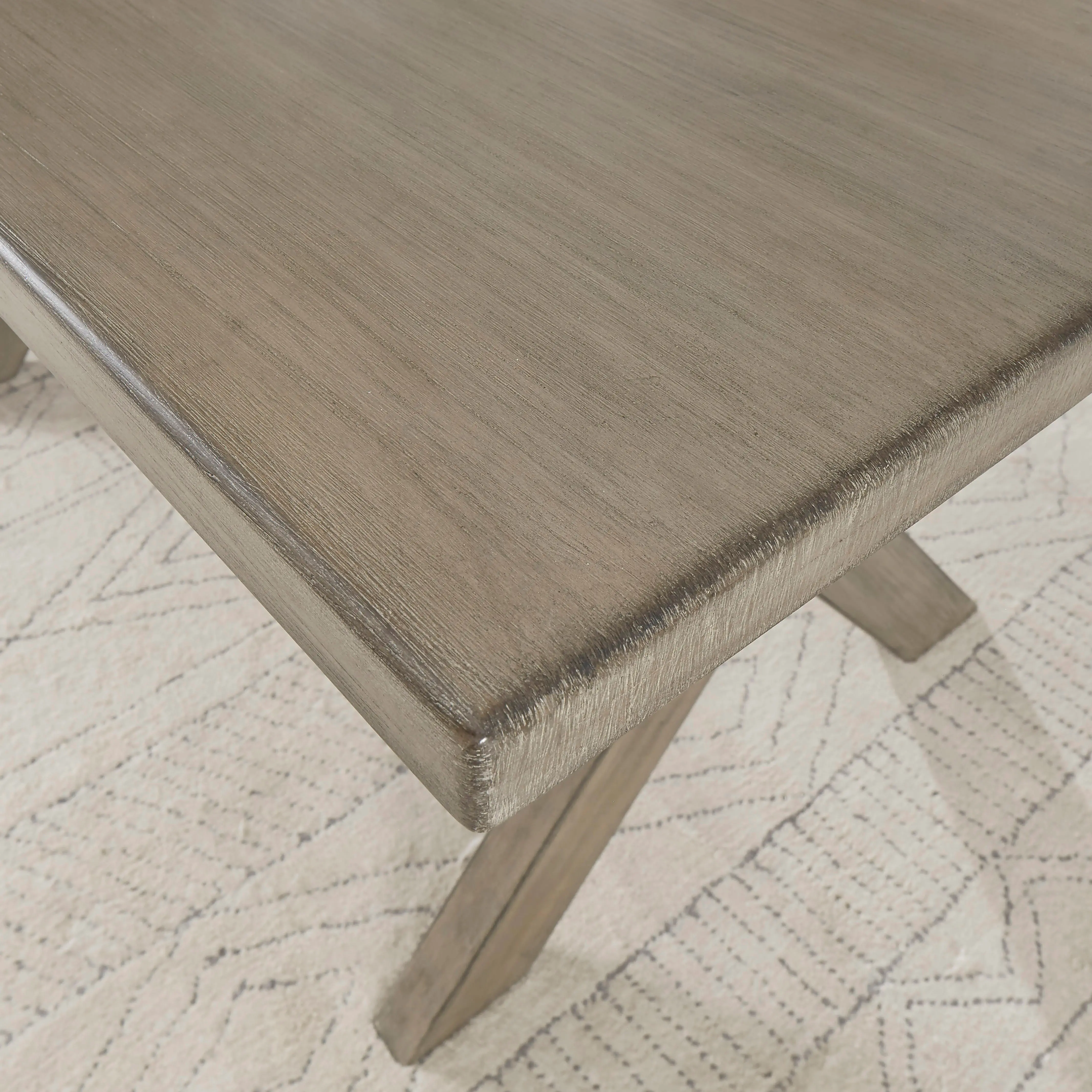 Rustic Gray Dining Room Table - Mountain Lodge-2