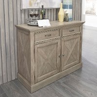 Rustic Gray Dining Room Buffet - Mountain Lodge-2