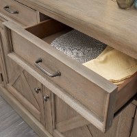 Rustic Gray Dining Room Buffet - Mountain Lodge-3
