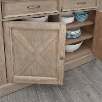 Rustic Gray Dining Room Buffet - Mountain Lodge-4