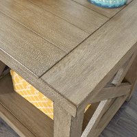 Rustic Gray End Table - Mountain Lodge-2