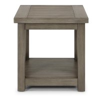 Rustic Gray End Table - Mountain Lodge-7
