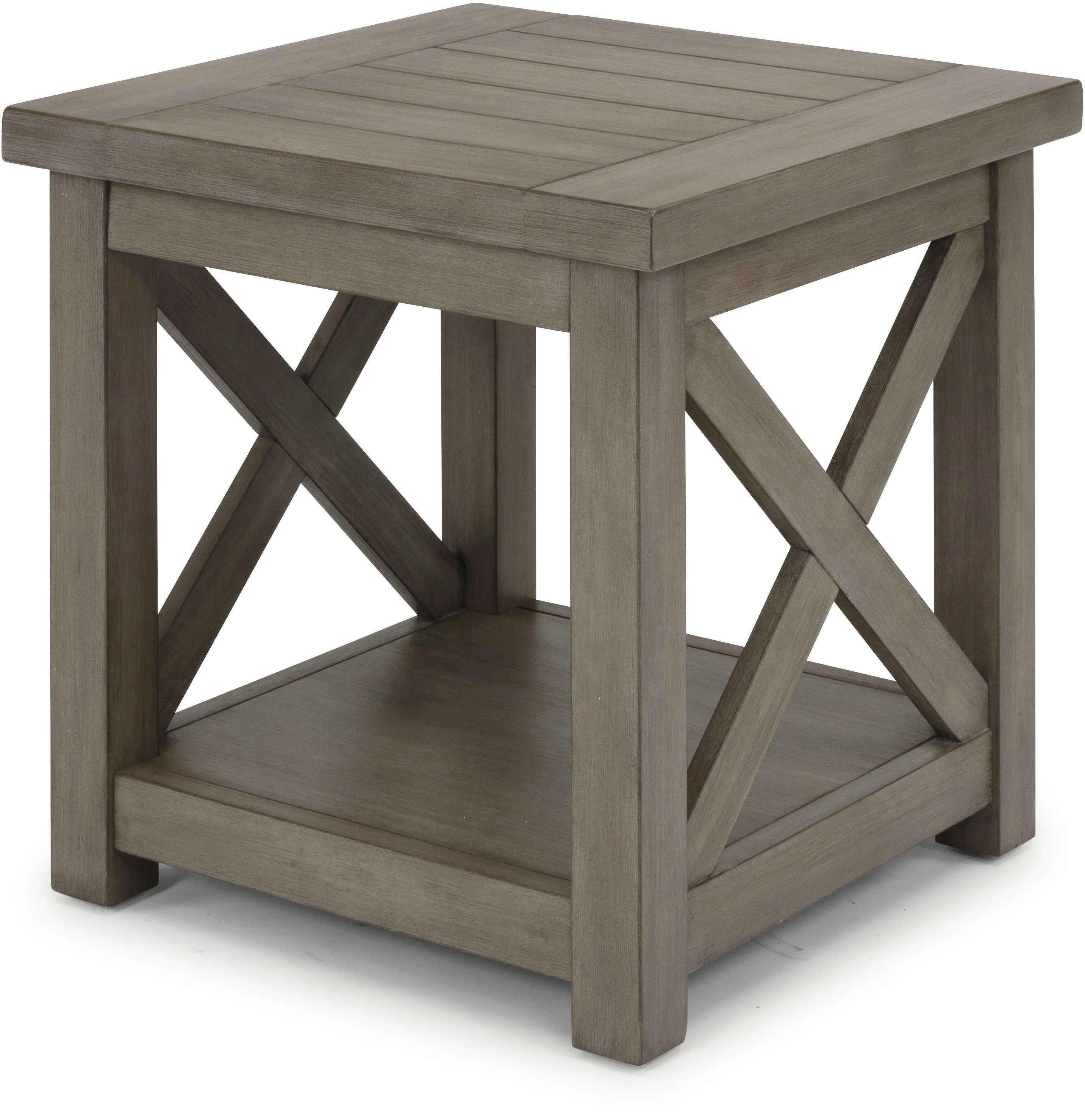 Rustic Gray End Table - Mountain Lodge-8