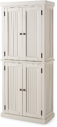 White Tall Storage Pantry -Nantucket-7