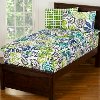 White, Green and Blue Full Tropical Retreat Bunkie Deluxe Bedding