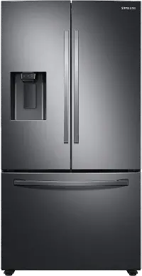 RF27T5201SG Samsung 27 cu ft French Door Refrigerator - Black Stainless Steel