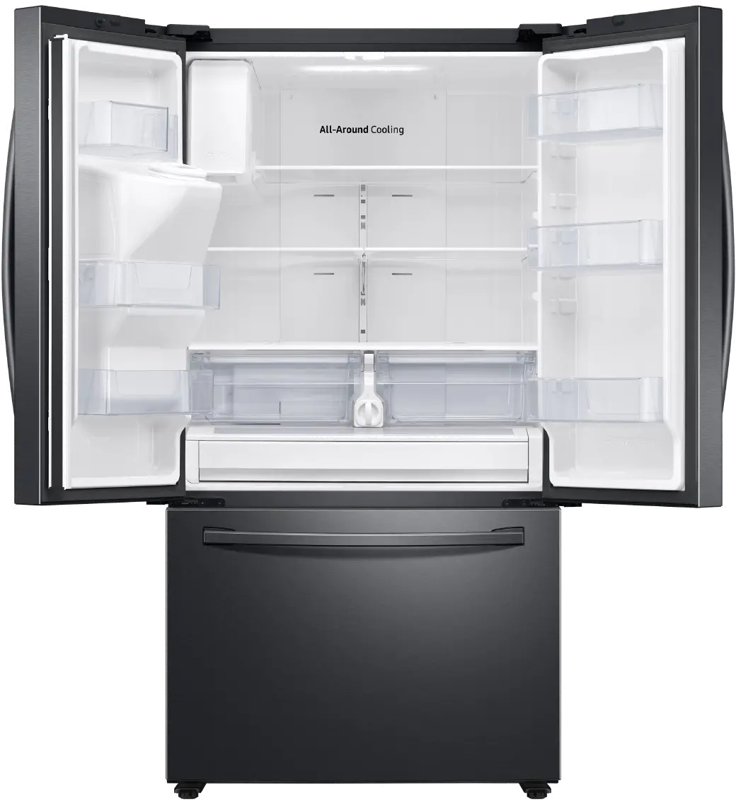 RF27T5201SG Samsung 27 cu ft French Door Refrigerator - Black Stainless Steel-2