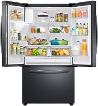 RF27T5201SG Samsung 36 Inch French Door Refrigerator - 27 cu. ft., Black Stainless Steel-8