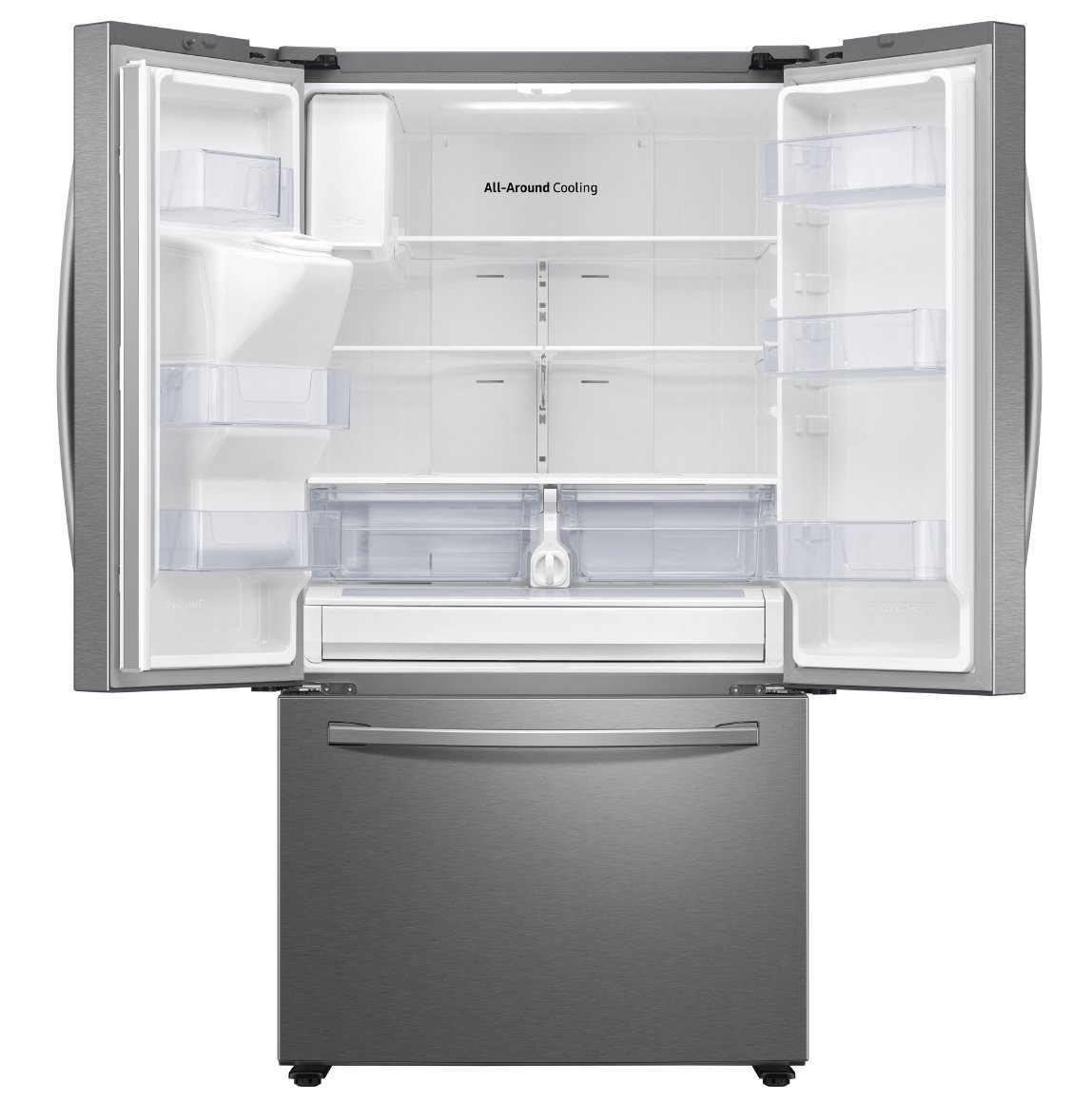 RF27T5201SR Samsung 27 cu ft French Door Refrigerator - 36 W Fingerprint Resistant Stainless Steel-2