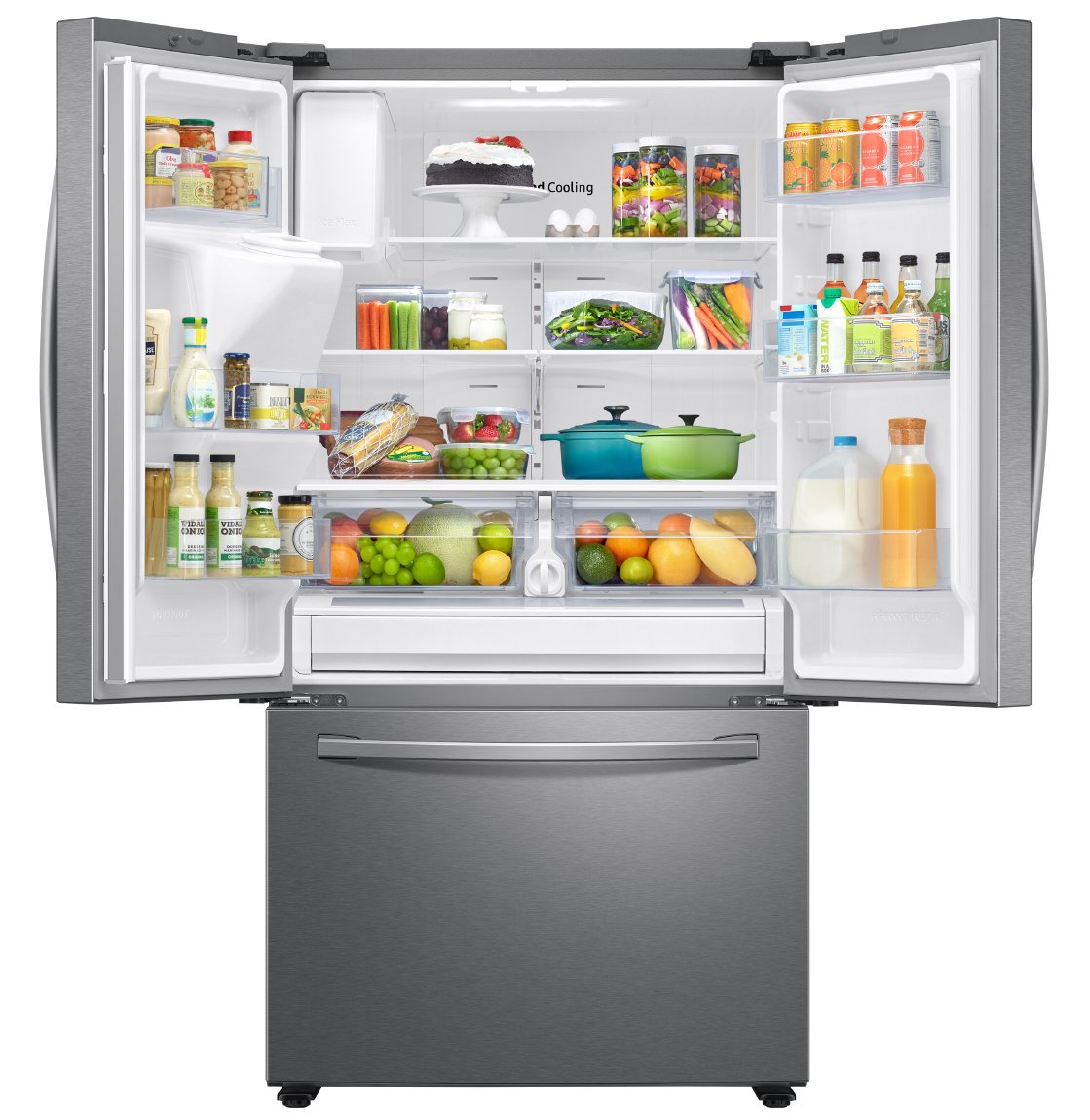 RF27T5201SR Samsung 27 cu ft French Door Refrigerator - 36 W Fingerprint Resistant Stainless Steel-7