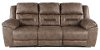 Fossil Brown Casual Reclining Sofa - Stoneland