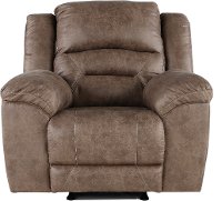 Fossil Brown Casual Recliner - Stoneland