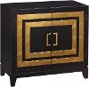 Clearance Black and Gold Nightstand - Modern Eclectic