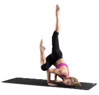 iFit Yoga Mat - Black/Gray-6