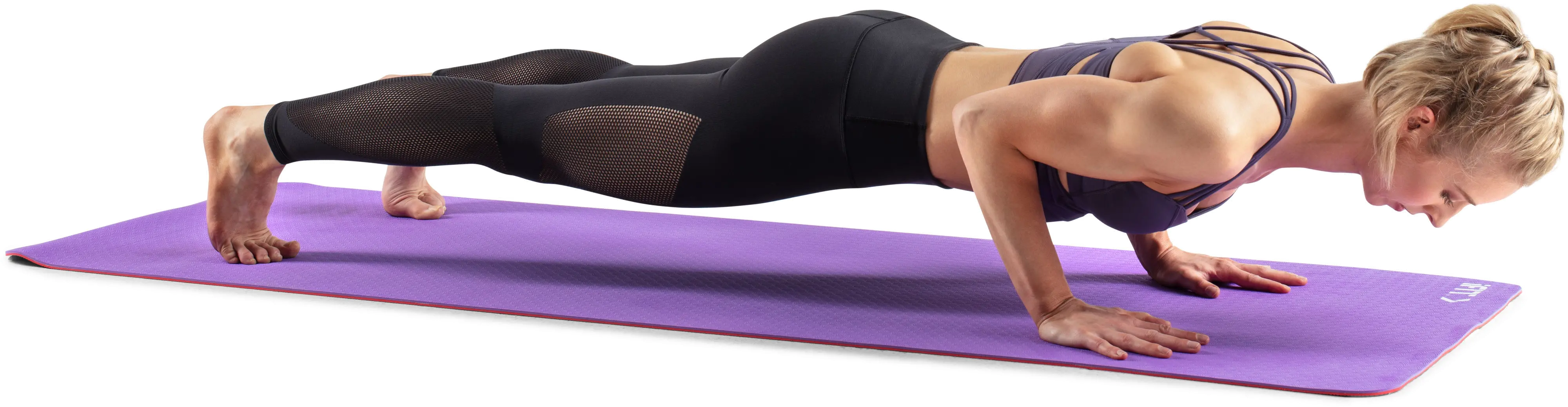 iFit Yoga Mat - Pink/Purple-4