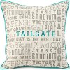 Soft Blue Game Day Tailgate Accent Throw Pillow