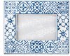 4x6 Blue and White Picture Frame