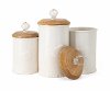 7 Inch White Canister with Lid