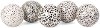 Assorted Black and White Dotted Painted Ceramic Orb