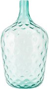 Oversized Teal Handblown Glass Vase