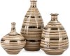 Clearance 8 Inch Copper and Light Brown Warm Tone Vase