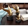 Clearance 13 Inch Gold Bird Statuary on Base