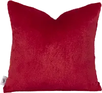 20 Inch Fuzzy Fur Scarlet Red Throw Pillow