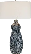 Transitional Deep Cobalt Blue Ceramic Table Lamp - Halloway