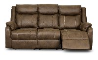 Valor Taupe Dual Reclining Sofa - Domino-2