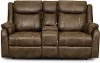 Valor Taupe Reclining Loveseat - Domino