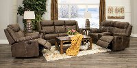Valor Taupe Reclining Loveseat - Domino-4