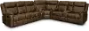 Domino Taupe Dual Reclining Sectional