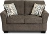 Contemporary Granite Gray Loveseat - Aslen