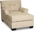 Contemporary Putty Beige Chaise - Armead