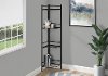 Black Metal Corner Bookcase