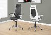 Grey Mesh and White Office Chair
